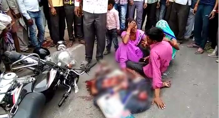hamir pur dur ghatna 1 हमीरपुर में सड़क हादसे में वृद्धा की मौत