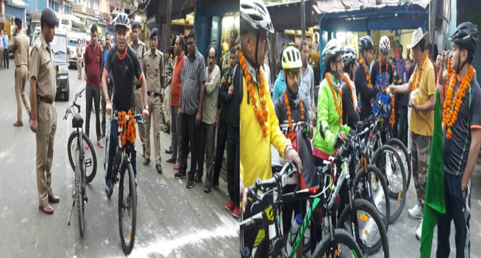 hathrus केदारनाथ यात्रा व पर्यटन को बढ़ावा देने के लिए निकाली गई साइकिल रैली