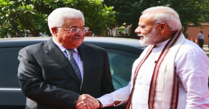 िपिकरपक फिलिस्तीन के राष्ट्रपति से पीएम मोदी ने की मुलाकात