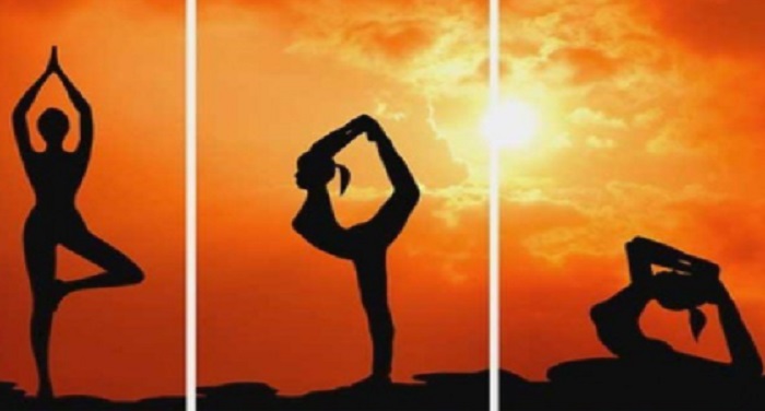 4 yoga अंतराष्ट्रीय योग दिवस के मौके पर लोगों ने ट्रेन में किया योग : बिहार