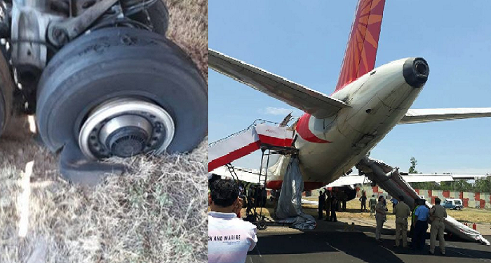 air india लैंडिंग के दौरान फटा विमान का टायर, जानिए फिर क्या हुआ