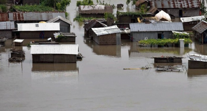 Massive, devastation, Assam, father, son, death, storm