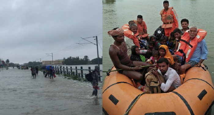 BiharFlood बिहार में बाढ़ का कहर जारी, आज नीतीश कुमार करेंगे हवाई सर्वे