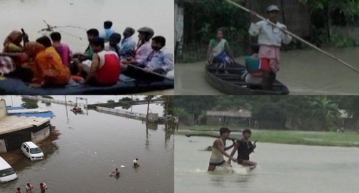 Flood situation Bihar Assam West Bengal Northeast बिहार,असम और पश्चिम बंगाल के साथ पूर्वोत्तर में बाढ़ के हालात बिगड़े
