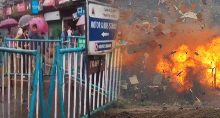 bomb blast,  bus stand, darjeeling, pachim bangal, crpf, police, fire