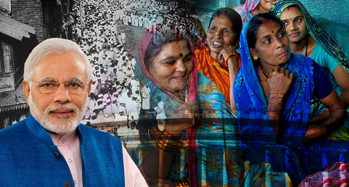 modi and quit india movement 2 महिलाओं की हो देश के विकास में भागीदारी, भारत छोड़ो आंदोलन की 75वीं वर्षगांठ पर बोले पीएम