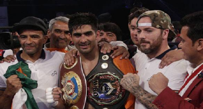 vijender singh, chines fighter, peace of country, boxing, pro boxing, game