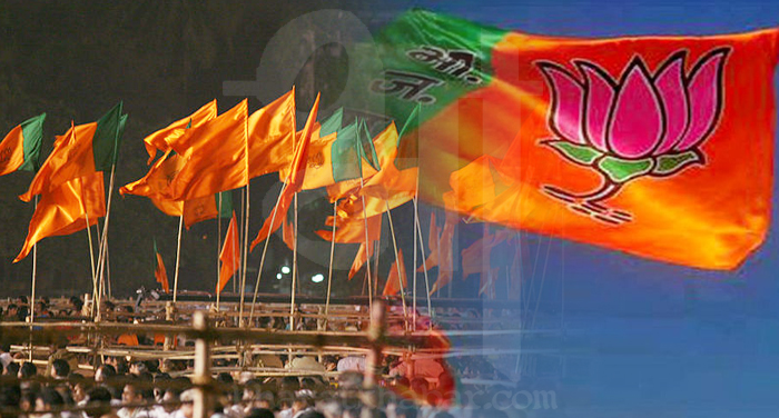 bjp flag 2 महाराष्ट्र: पंचायत चुनाव में बीजेपी ने 50 प्रतिशत सीटों पर किया कब्जा