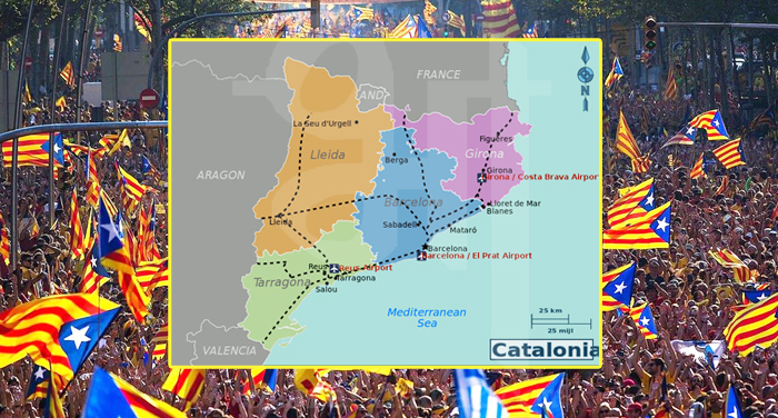 catalonia अस्तित्व में आया नया देश, स्पेन से अलग हुआ कैटेलोनिया